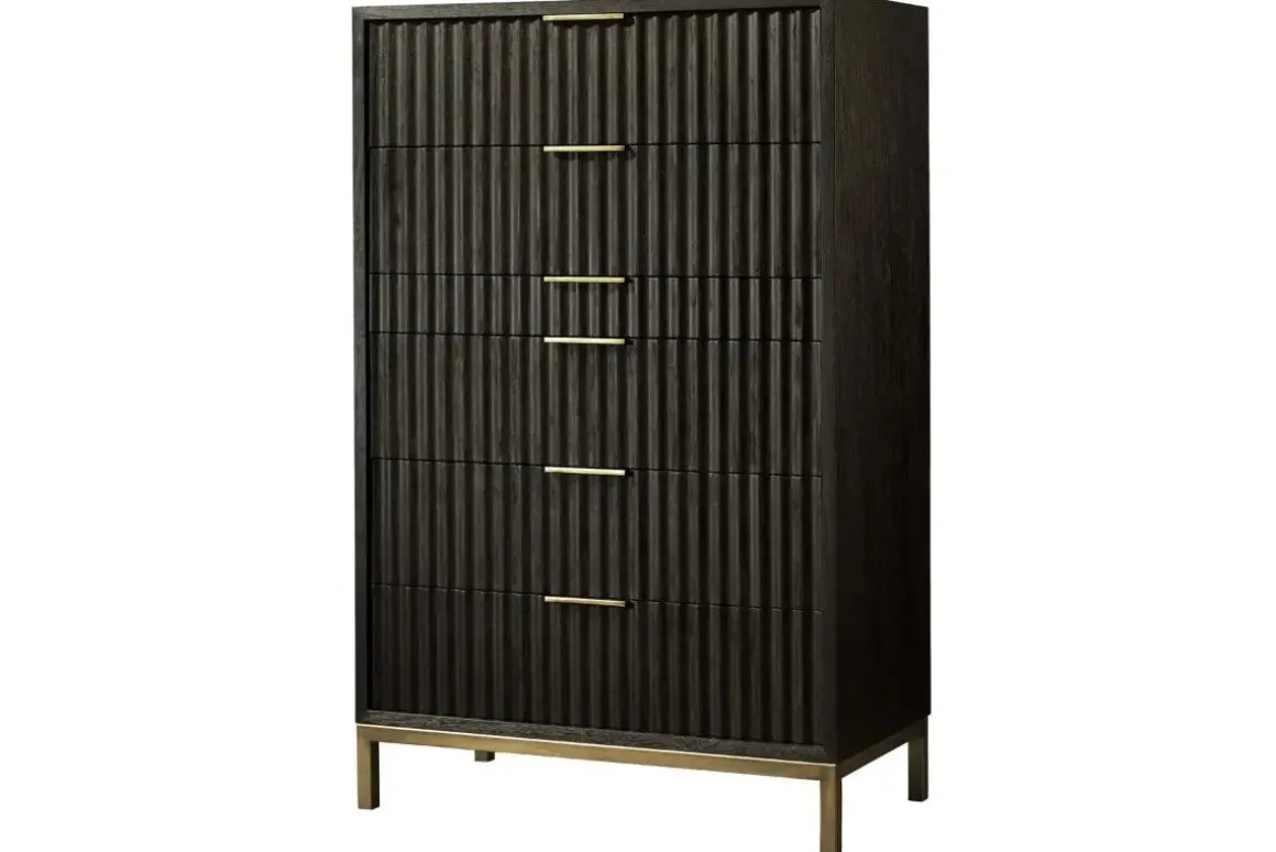 Kentfield Chest In Black Drifted Oak