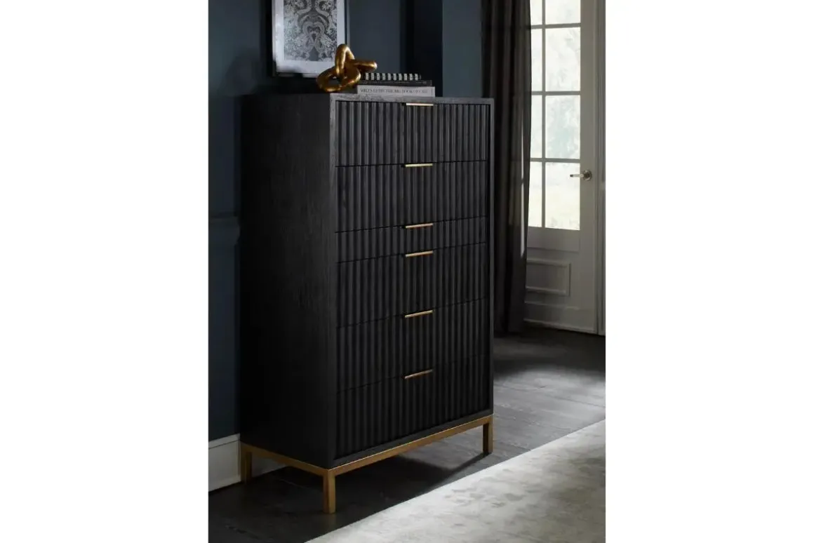 Kentfield Chest In Black Drifted Oak