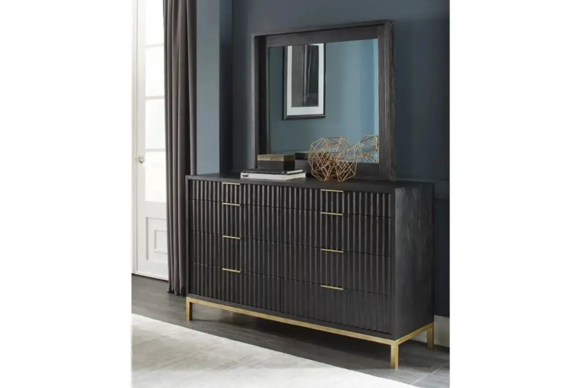 Kentfield Dresser In Black Drifted Oak