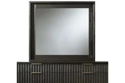 Kentfield Mirror In Black Drifted Oak