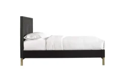 Kentfield Platform Bed In Black Drifted Oak, Full