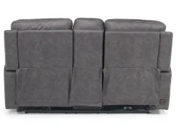 Kingston 3 Power Console Loveseat In Ocean Blue