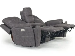 Kingston 3 Power Console Loveseat In Ocean Blue