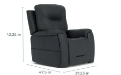Kingston 2 Power Lift Chair In Canyon Steel