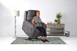 Kingston 2 Power Lift Chair In Canyon Steel