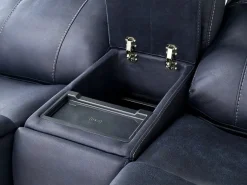 Kingston 3 Power Sofa & Console Loveseat In Ocean Blue