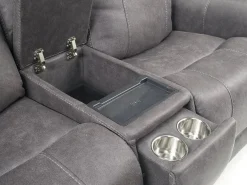 Kingston 3 Power Sofa & Console Loveseat In Ocean Blue