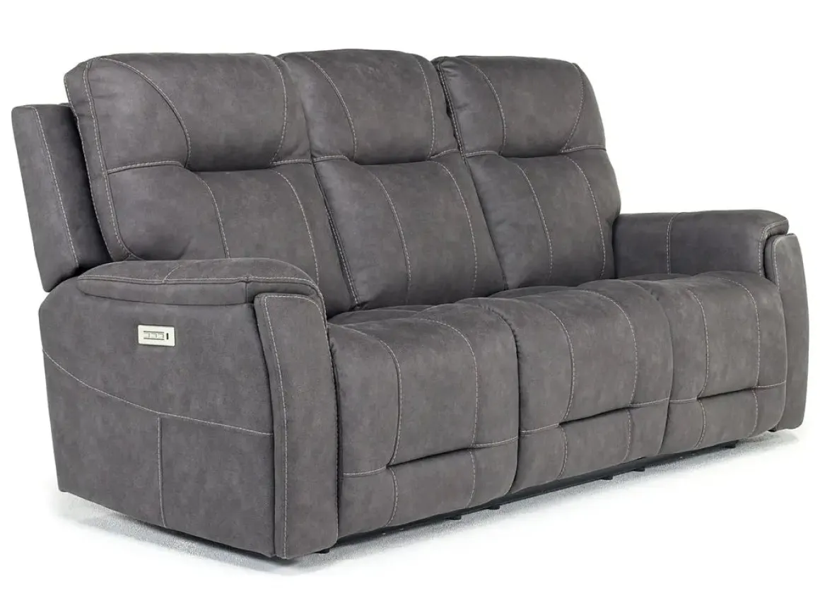 Kingston 3 Power Sofa & Console Loveseat In Ocean Blue