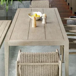 Kirkham Outdoor Dining Table In Brown