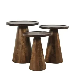 Knox Accent Nesting Tables In Chestnut, Set Of 3
