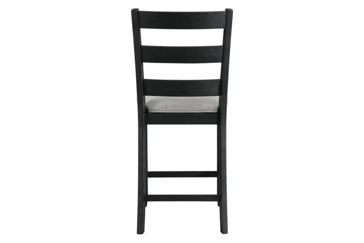 Kona Square Counter Height Dining Table & 4 Stools In Gray