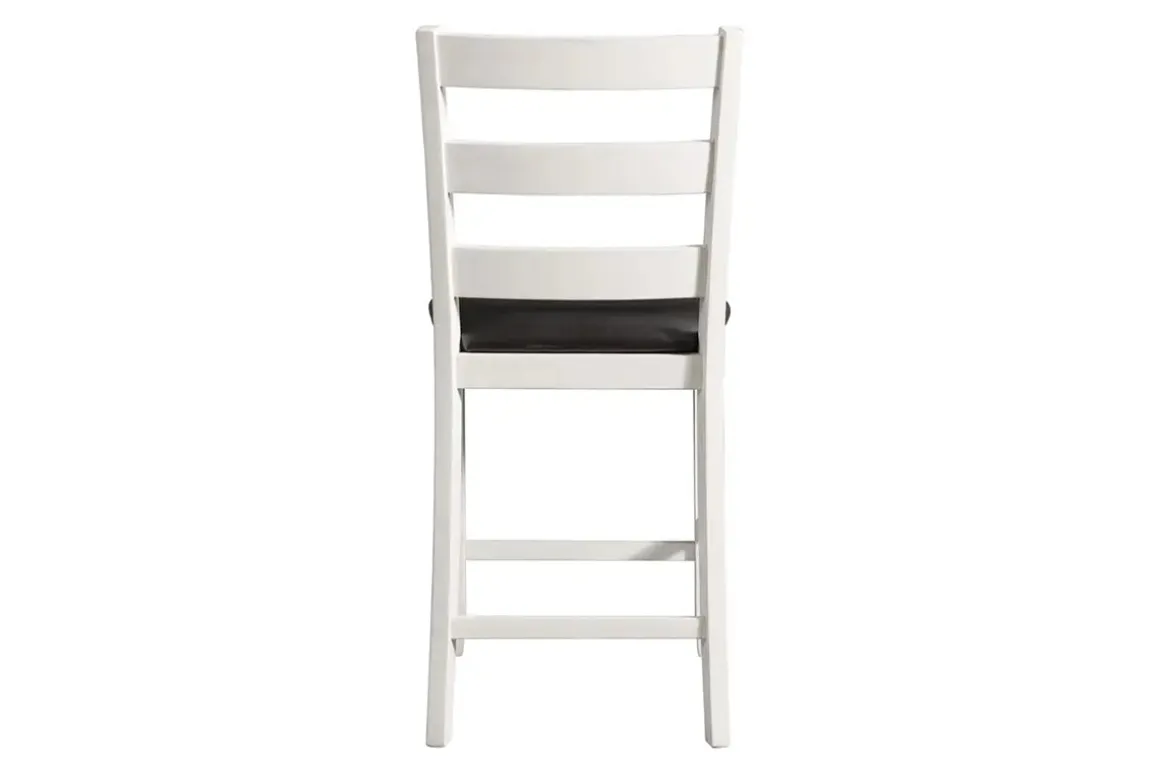 Kona Square Counter Height Dining Table & 4 Stools In Gray