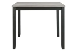 Kona Square Counter Height Dining Table & 4 Stools In Gray