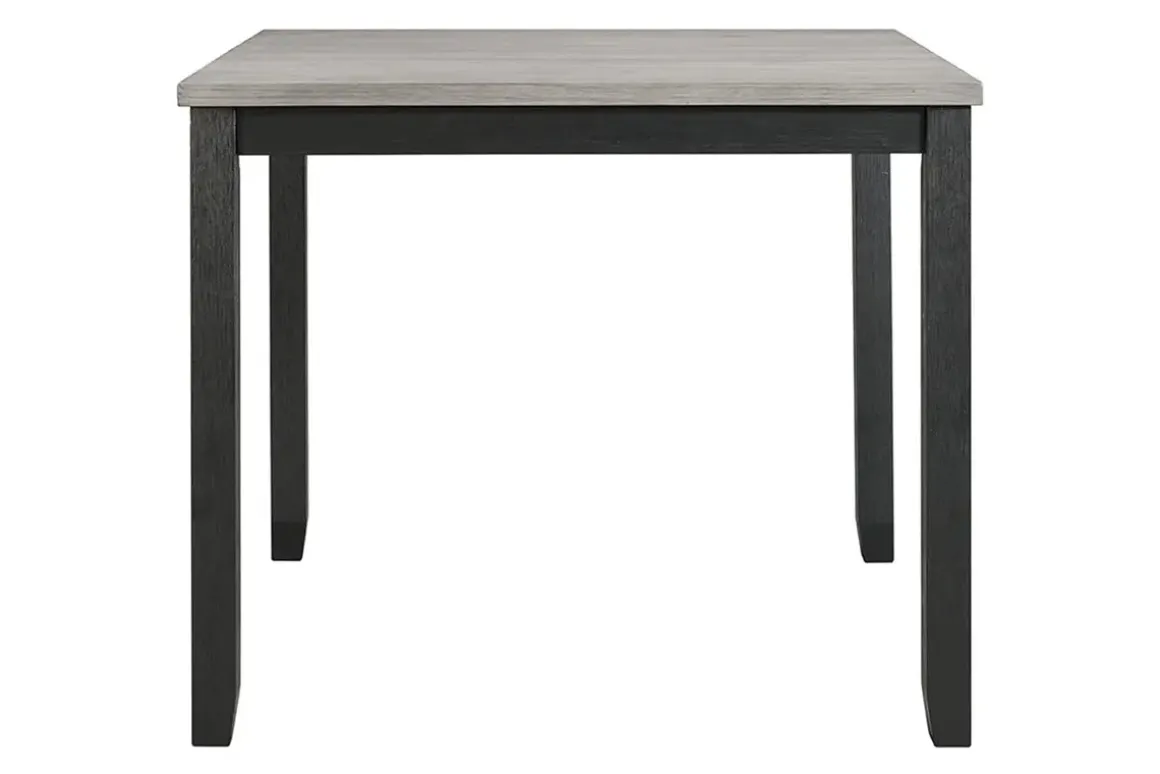 Kona Square Counter Height Dining Table & 4 Stools In Gray