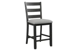 Kona Square Counter Height Dining Table & 4 Stools In Gray