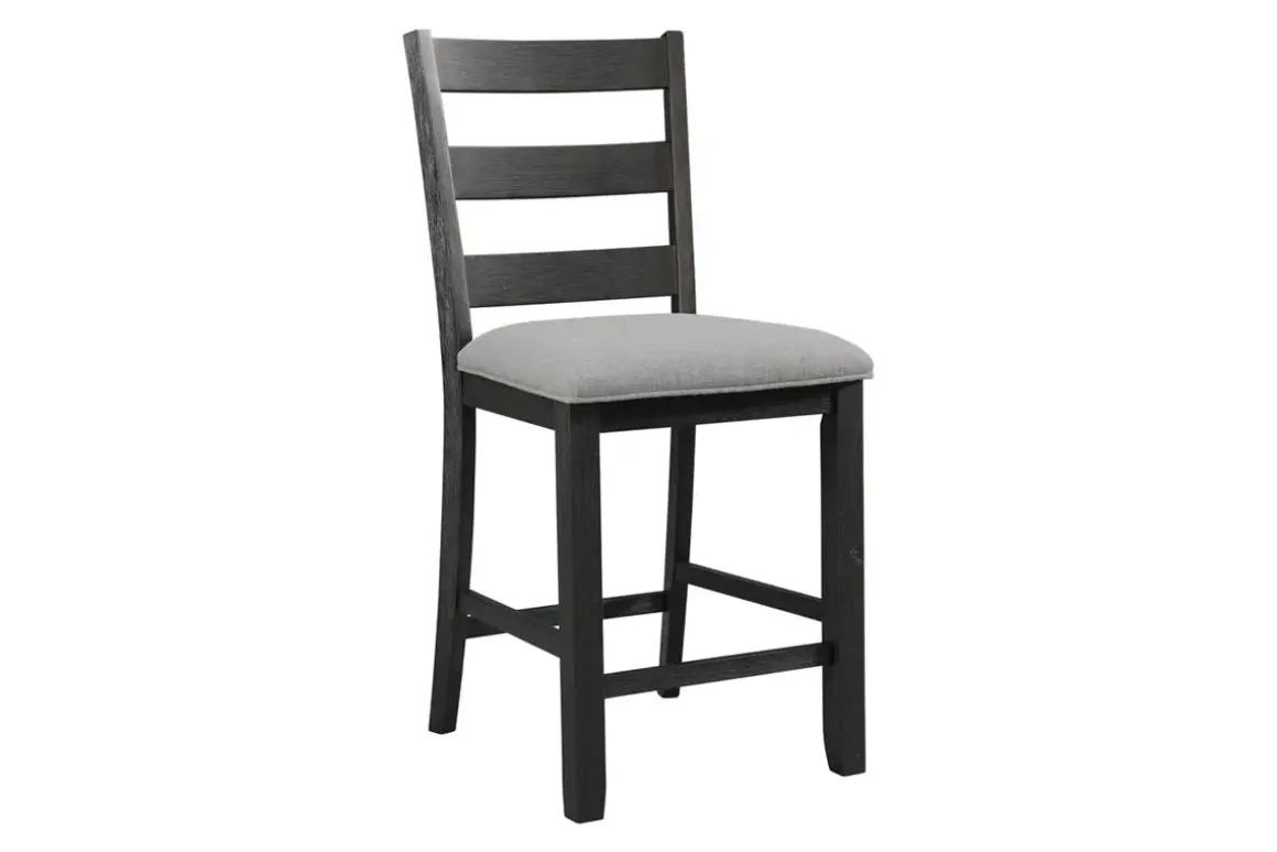 Kona Square Counter Height Dining Table & 4 Stools In Gray