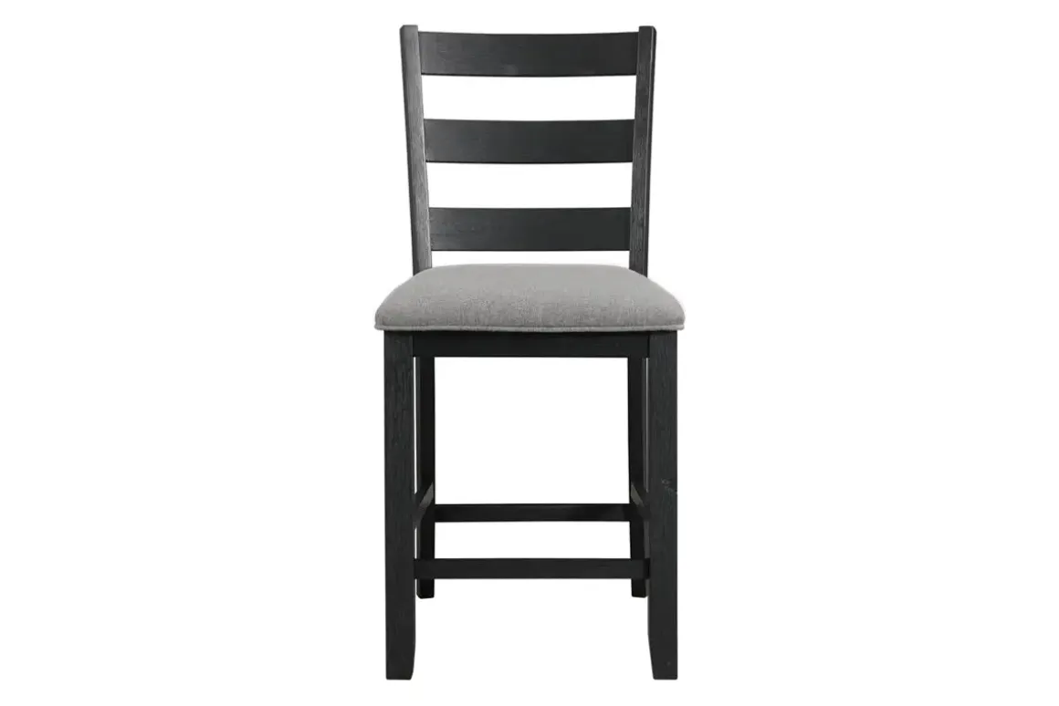 Kona Square Counter Height Dining Table & 4 Stools In Gray