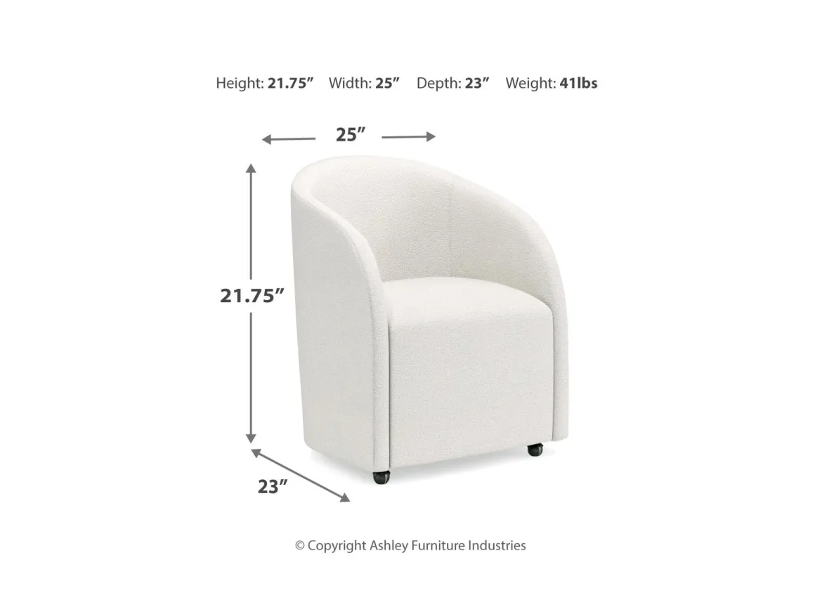 Korestone Desk Chair In White