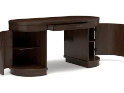 Korestone Office Desk In Warm Brown