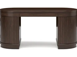 Korestone Office Desk In Warm Brown