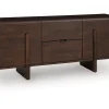 Kydler Media Console In Medium Brown