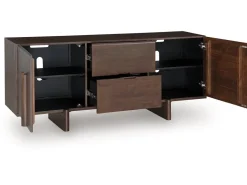 Kydler Media Console In Medium Brown