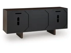 Kydler Media Console In Medium Brown