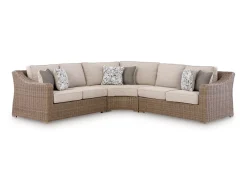 Laguna Heights Outdoor 3 Piece Sectional In Beige