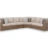 Laguna Heights Outdoor 4 Piece Sectional In Beige