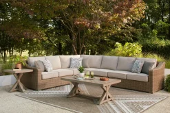 Laguna Heights Outdoor 4 Piece Sectional In Beige