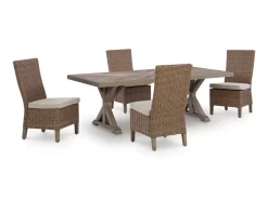 Laguna Heights Outdoor Dining Table & 4 Chairs In Beige