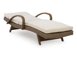 Laguna Heights Outdoor Lounge Chaise In Beige