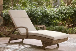 Laguna Heights Outdoor Lounge Chaise In Beige