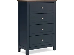 Landocken Chest In Brown/Blue