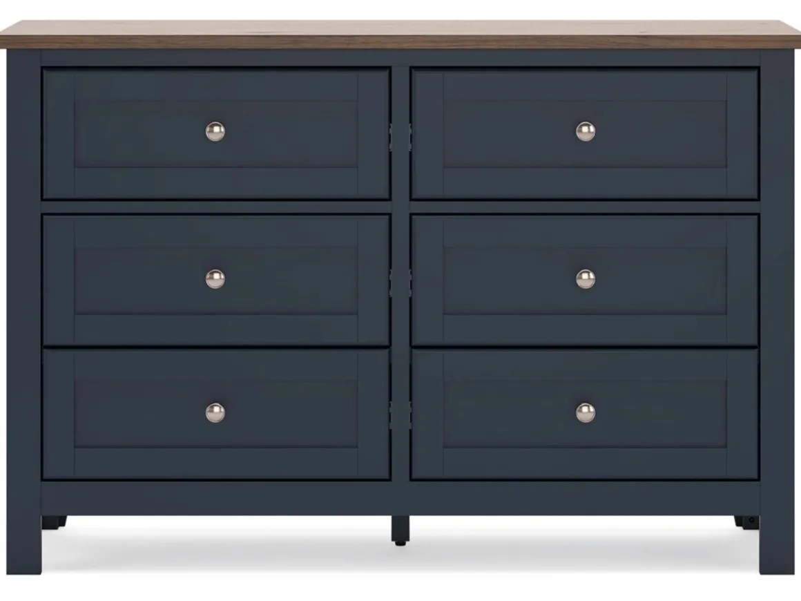 Landocken Dresser In Brown/Blue