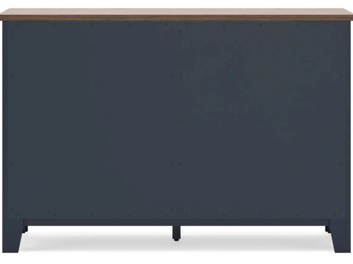 Landocken Dresser In Brown/Blue