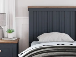 Landocken Panel Bed In Brown/Blue, Twin