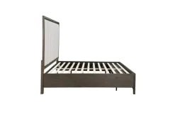 Landon Upholstered Panel Bed In Walnut, Queen