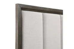 Landon Upholstered Panel Bed In Walnut, Queen