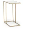 Lanport Accent Table In Champagne White