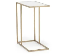 Lanport Accent Table In Champagne White