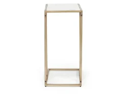 Lanport Accent Table In Champagne White