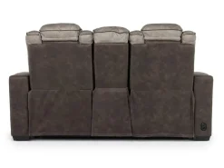 Lantana 2 Power Console Loveseat In Rocky Gray/Brown