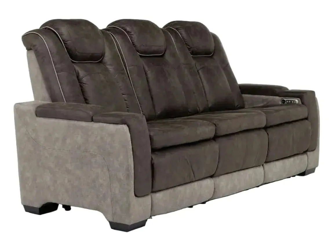 Lantana 2 Power Sofa In Rocky Gray/Brown
