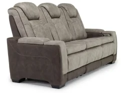 Lantana 2 Power Sofa In Rocky Gray/Brown