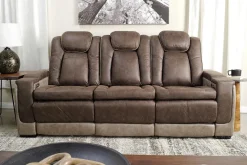 Lantana 2 Power Sofa In Rocky Gray/Brown