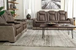 Lantana 2 Power Sofa In Rocky Gray/Brown
