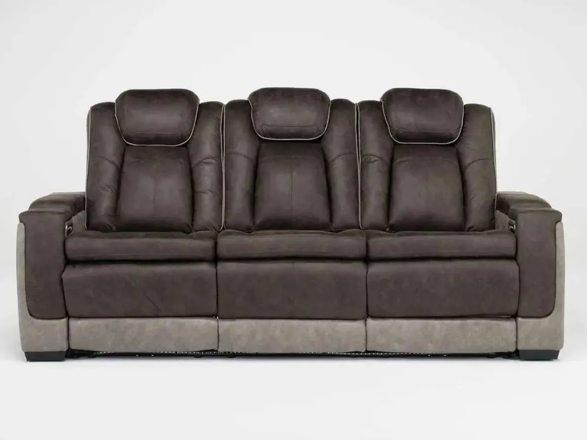 Lantana 2 Power Sofa In Rocky Gray/Brown
