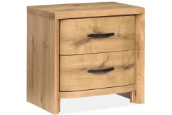 Laramie 2 Drawer Nightstand In Honey Wheat