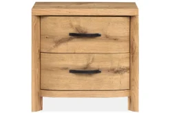 Laramie 2 Drawer Nightstand In Honey Wheat